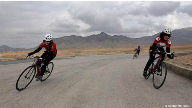  تیم بایسکل رانی زنان افغان در مسابقات بین المللی مقام اول تا چهارم را کسب کردند